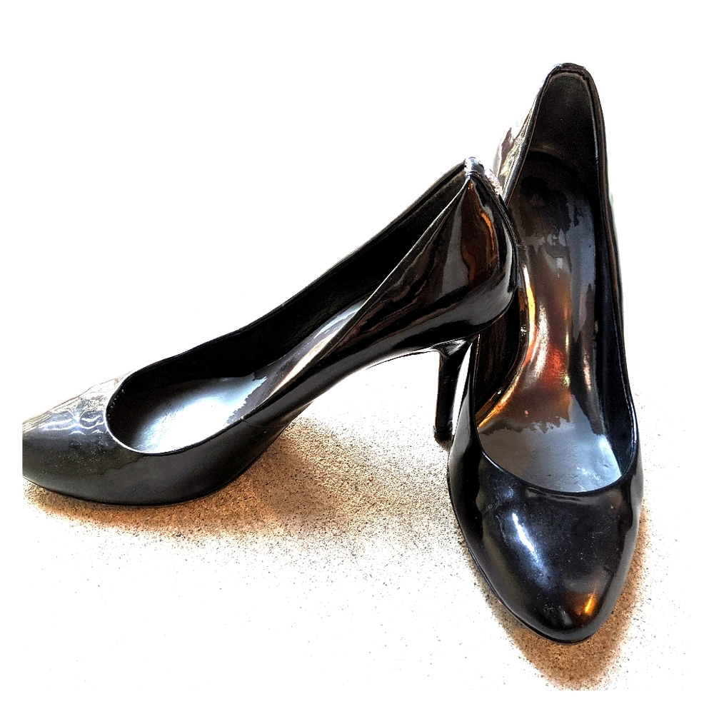 Coach Black Patent Heels - Size 8.5